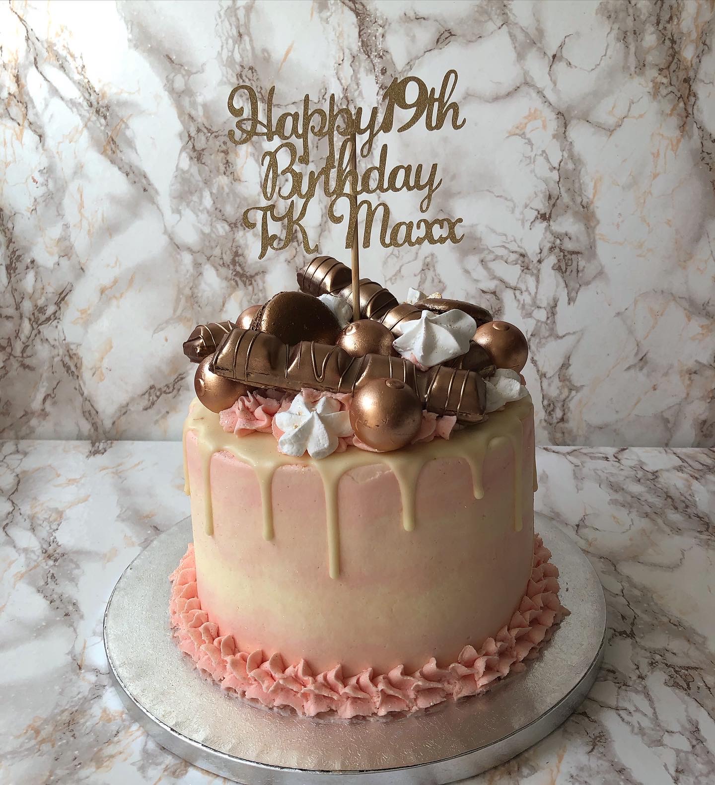 Rustic Birthday Cake Topper Mini Stylish Letter Birthday Cake Top Flag  Triangular Banner Wave Cupcake Dessert S01099